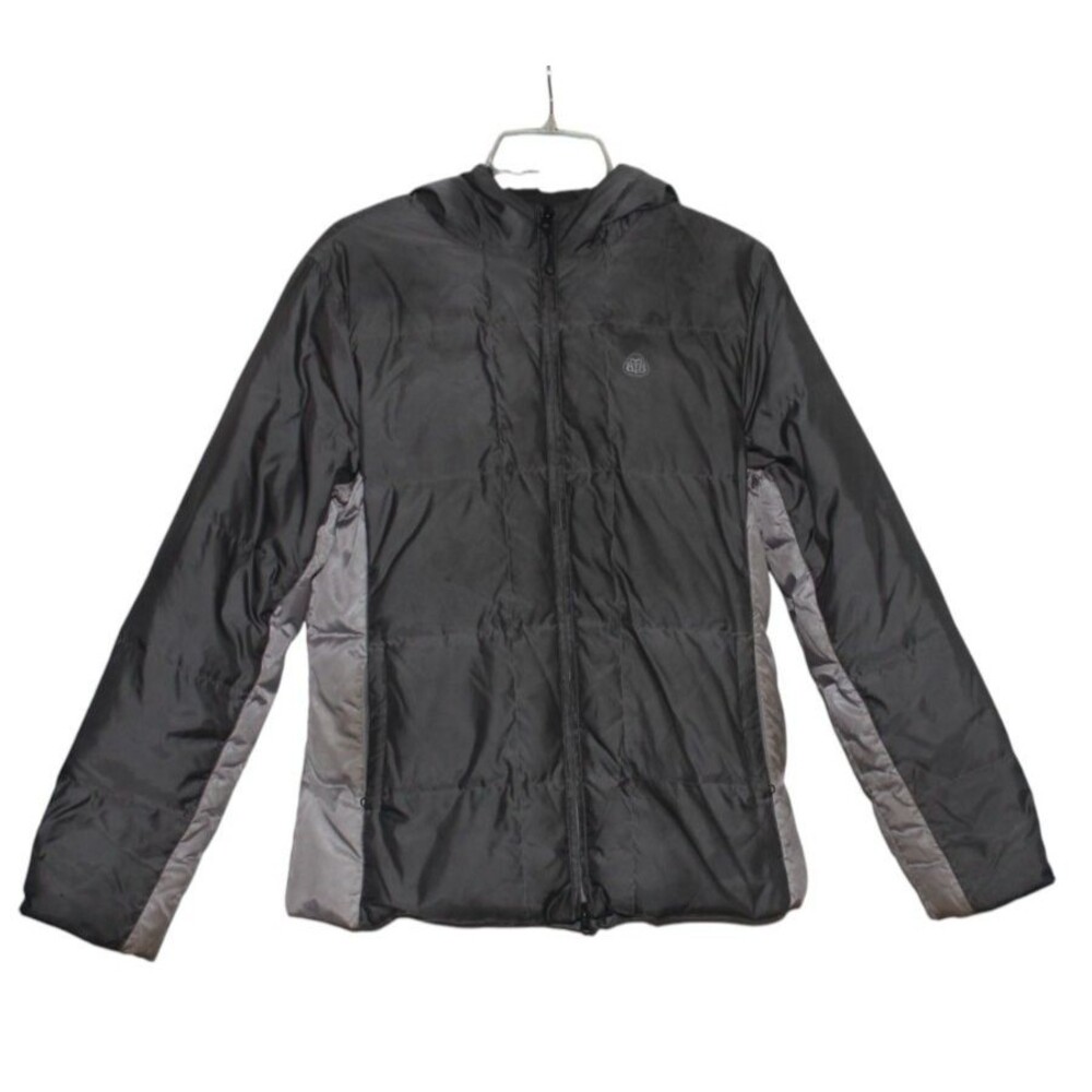 Brooks Brothers Jacket Light & Dark Gray Down  Puffer  Womens Size 12